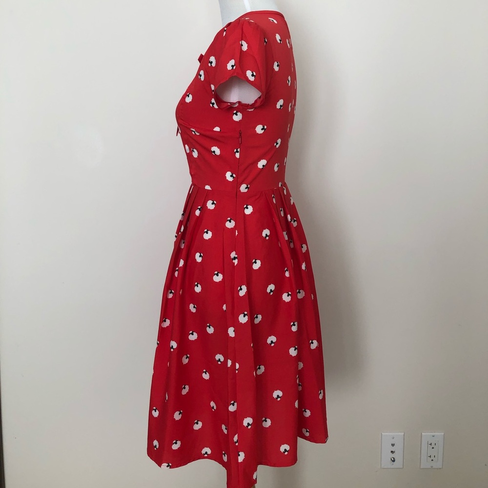 ModCloth Red sheep Printed Mini Dress - Picture 5 of 8